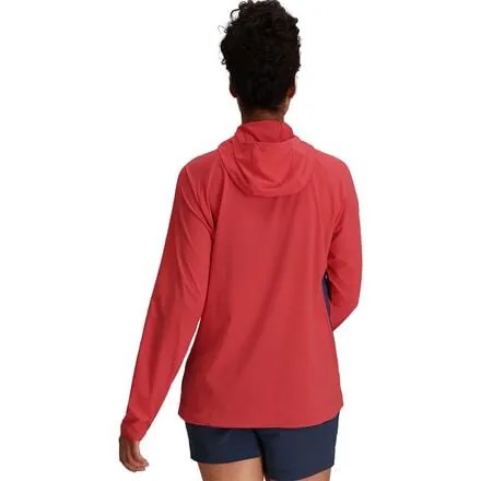 Astroman Sun Hoodie - Women's Outdoor Research, цвет Rhubarb/Naval Blue