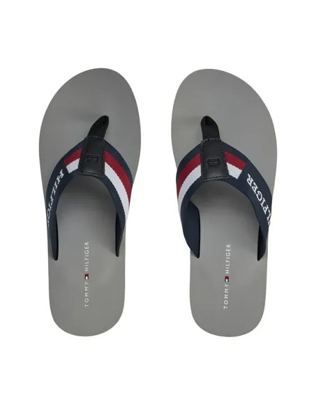 Шлепки Tommy Hilfiger, серебряный