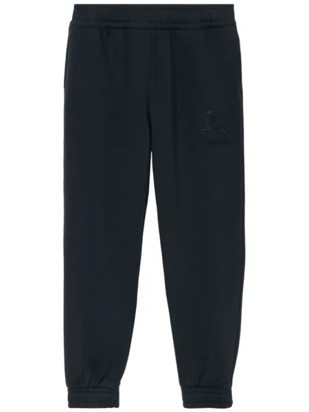 Burberry спортивные брюки с вышивкой EKD, синий