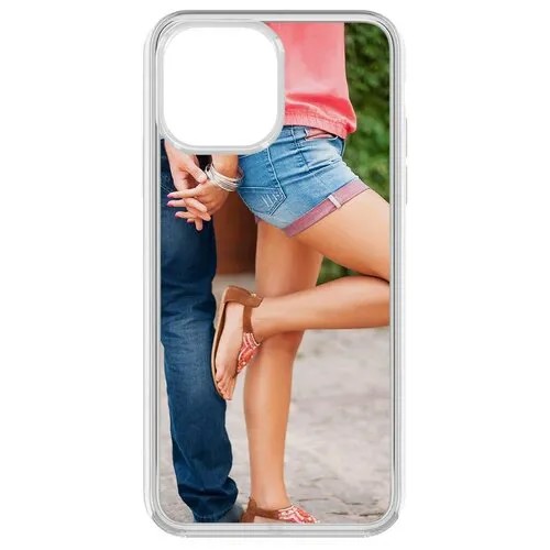 Чехол-накладка Krutoff Clear Case Босоножки женские для iPhone 13 Pro Max