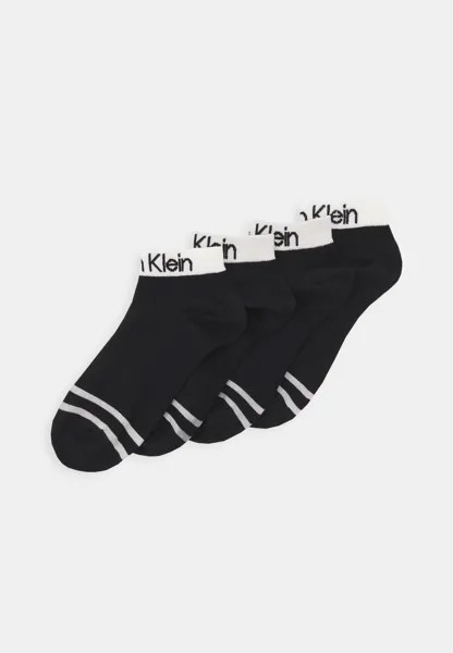 Носки QUARTER LOGO ZOEY 4 PACK  Calvin Klein Underwear, черный