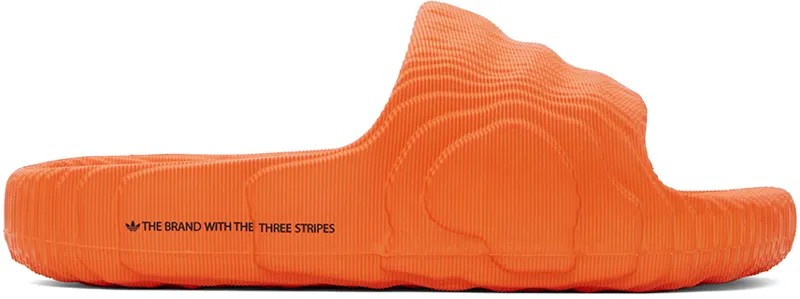 Оранжевые шлепанцы Adilette 22 Adidas Originals