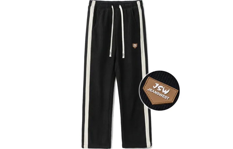 Jeanswest Jean West Повседневные брюки унисекс, Черный [на флисовой подкладке]