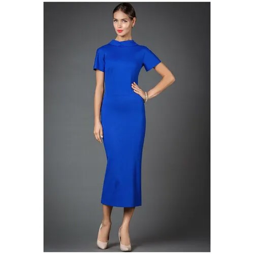 Платье Арт-Деко, размер 42, синий