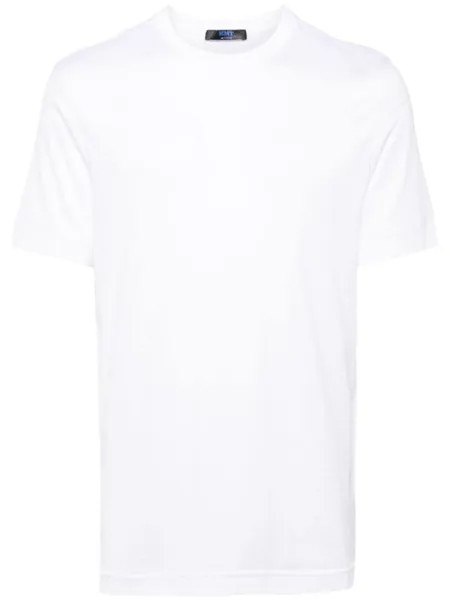 Kiton футболка из хлопка с круглым вырезом, белый