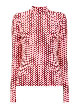 Лонгслив из эластичного джерси Optical Valentino