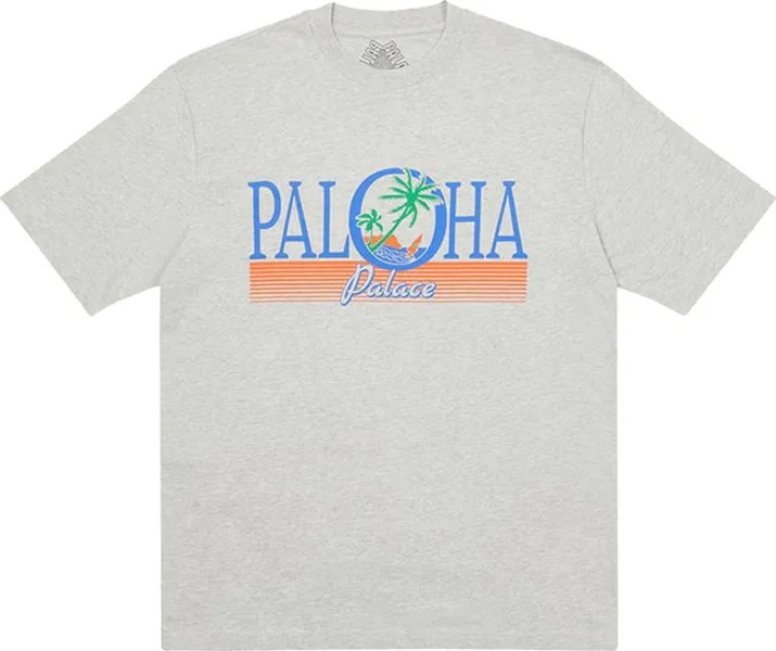 Футболка Palace Paloha T-Shirt 'Grey Marl', серый