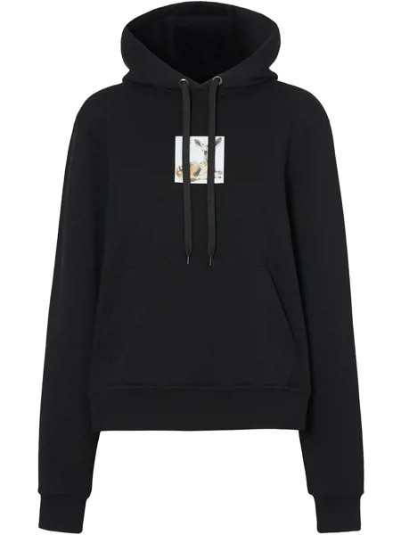 Burberry худи оверсайз с принтом