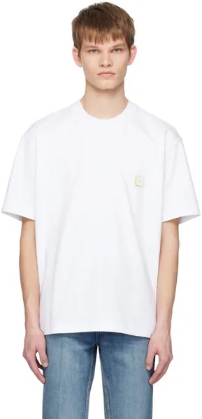 Белая футболка с теннисным хвостом Solid Homme