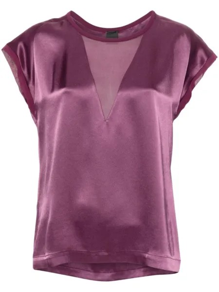 PINKO блузка из атласного жоржета, фиолетовый