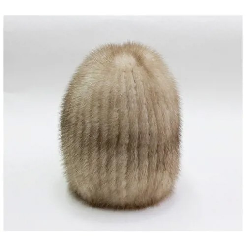 Шапка шлем Мария, демисезон/зима, шерсть, утепленная, размер универсальный 53 - 55, бежевый