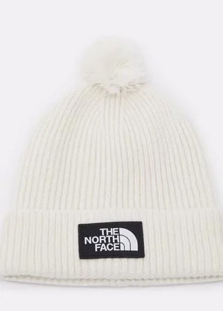 Шапка THE NORTH FACE Logo Box Pom Vintage White 2022