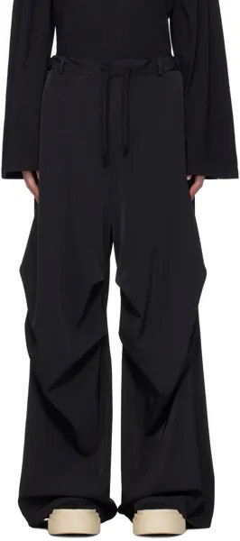 Черные широкие брюки Mm6 Maison Margiela, цвет Black