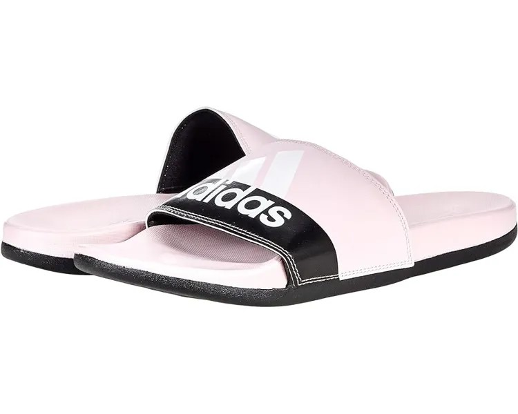 Сандалии Adidas Adilette Comfort Slides, цвет Clear Pink/White/Black