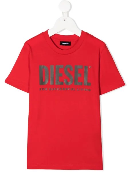 Diesel Kids футболка с круглым вырезом и логотипом