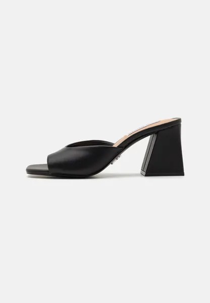 Туфли-мюли на высоком каблуке GLOWING Steve Madden, цвет black