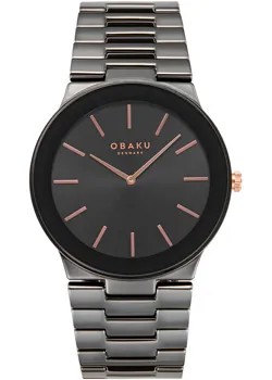 Fashion наручные  мужские часы Obaku V281GXBBCB. Коллекция Svale