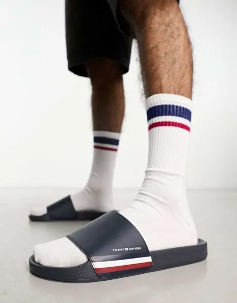 Корпоративные шлепанцы для бассейна Tommy Hilfiger в небе пустыни
