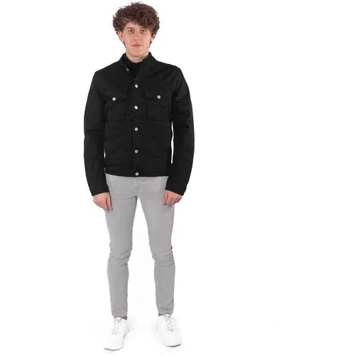 Джинсовая куртка Antony Morato, демисезон/лето, размер 54, черный