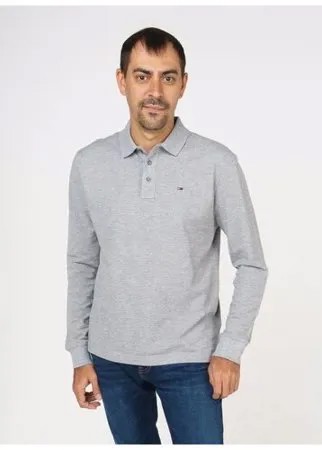 Поло с длинным рукавом Tommy Jeans DM0DM05503 Серый 46