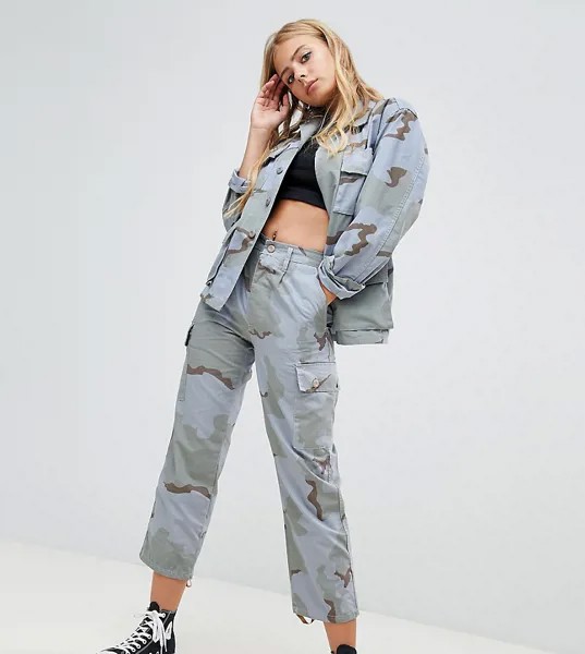 Брюки в стиле милитари Milk It Vintage-Синий