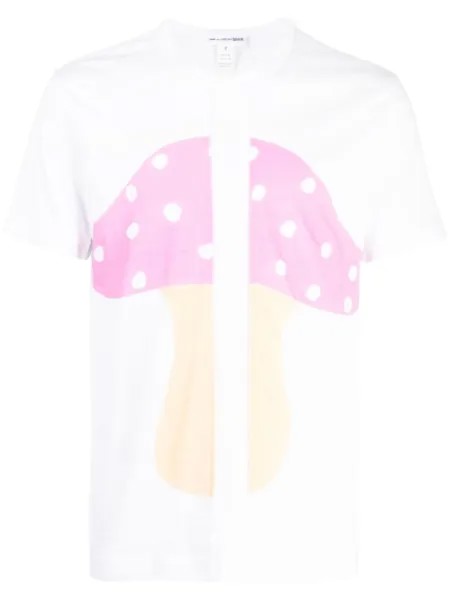 Comme Des Garçons Shirt футболка с графичным принтом, белый