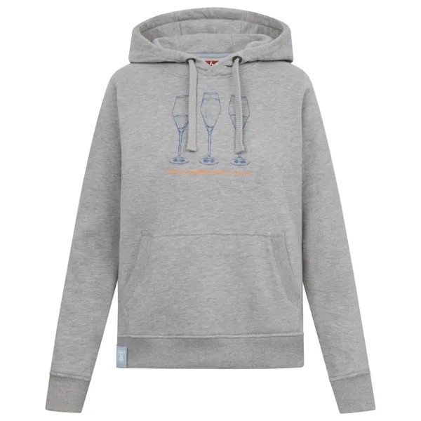 Толстовка с капюшоном Derbe Women's Die Klügere, цвет Grey Melange