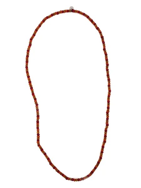 Tateossian колье из бусин с логотипом