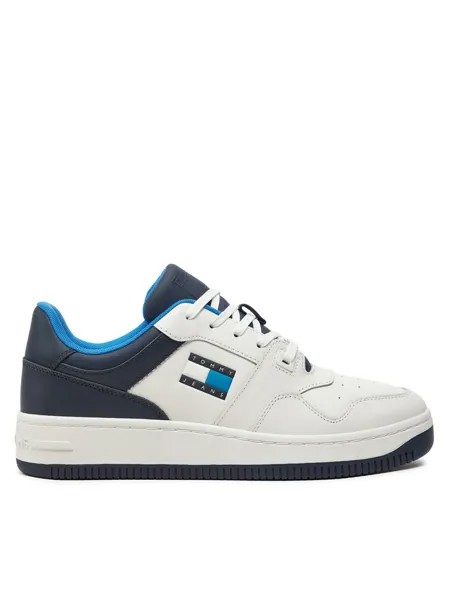 Кроссовки Tommy Jeans Basket Leather EM0EM01434 Azul marino, цветной/темно-синий