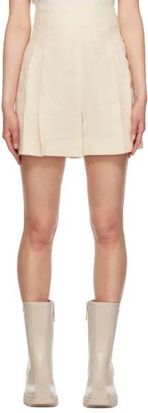 Chloe Off-White плиссированные шорты