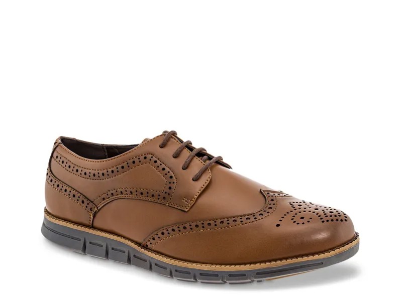 Оксфорды Adolfo Wingtip, темно-коричневый