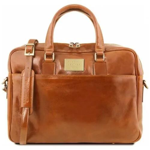 Кожаный портфель для ноутбука Tuscany Leather Urbino TL141241 Мед