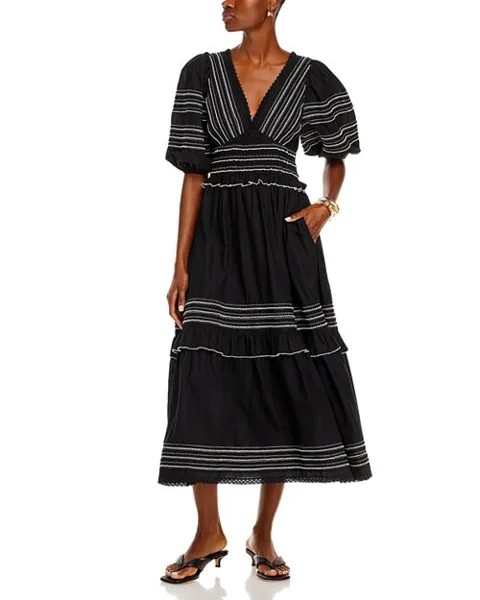 Платье миди из батиста New York Mable Sea, цвет Black