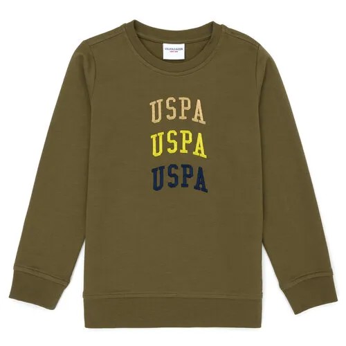 Свитшот U.S. POLO ASSN., размер 110/116, хаки