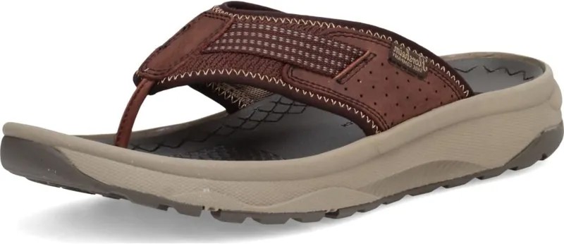 Сандалии Florsheim Tread Lite Thong Sandal, цвет Brown Knit/Crazy Horse/Mushroom Sole