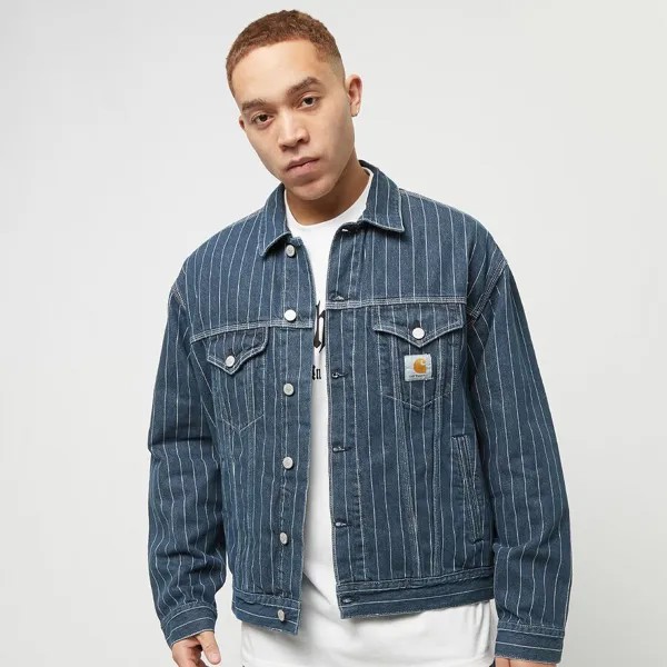 Куртка Орлеан Carhartt WIP, цвет stone washed orlean stripe blue/white