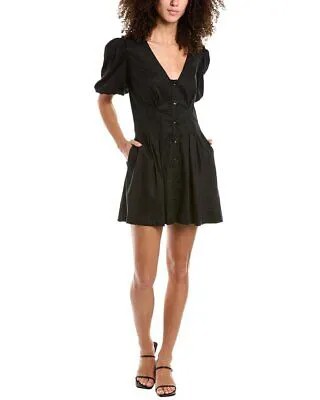 Bailey44 Olinda льняное мини-платье женское, черное, размер XS