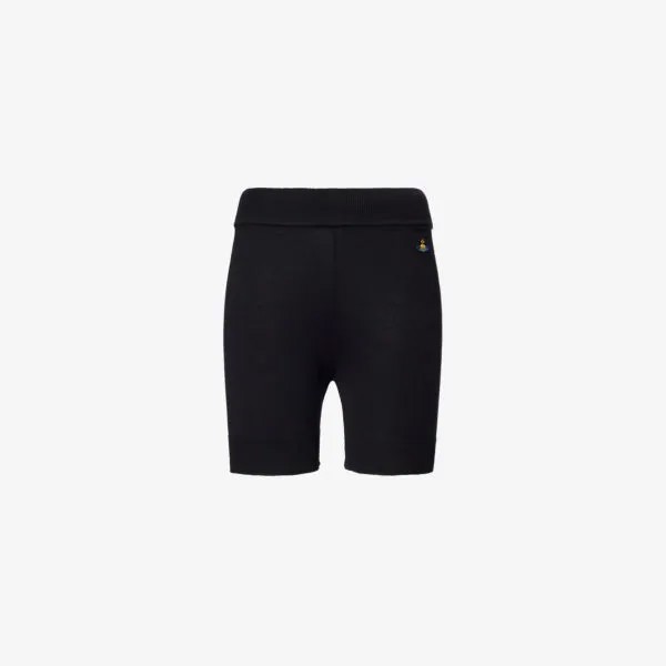 Хлопковые шорты с вышивкой бренда bea Vivienne Westwood, черный