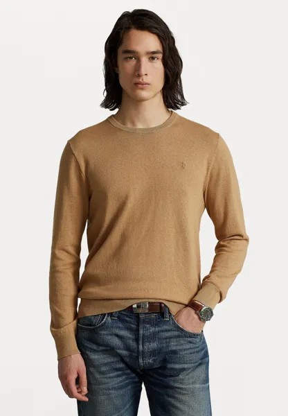 Свитер Polo Ralph Lauren Long Sleeve, светло-коричневый из мешковины