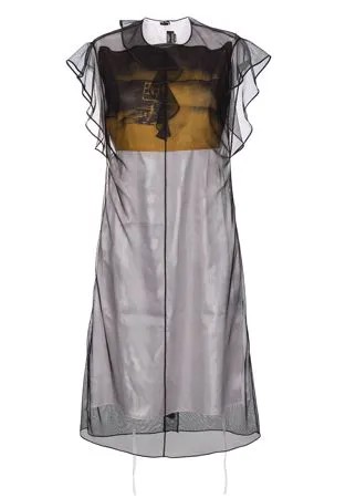 Calvin Klein 205W39nyc сатиновое платье с тюлем 'X Andy Warhol Foundation'