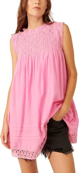 Платье Free People Shea Solid Mini, цвет Sugar Magnolia