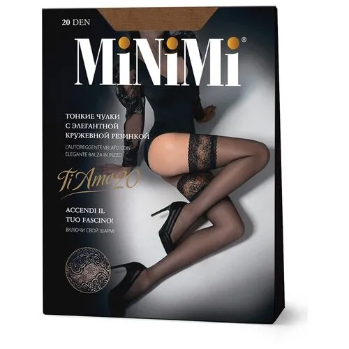 Чулки MiNiMi Ti Amo, 20 den, размер M-L, bianco