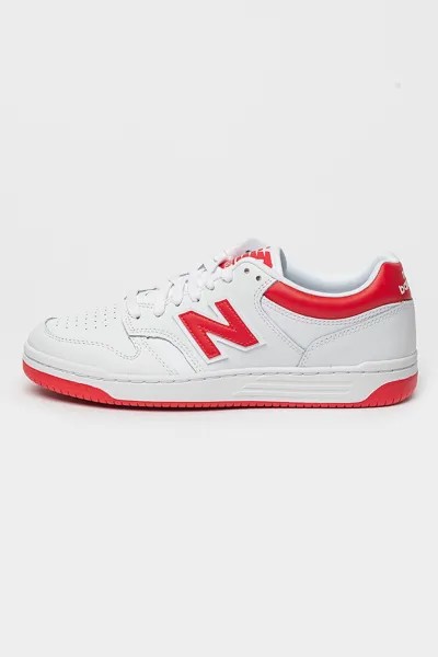 Кожаные спортивные туфли 480 с контрастами New Balance, белый