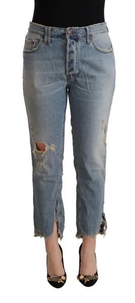 Джинсы CYCLE Голубые хлопковые укороченные женские джинсы со средней талией W34 250 долларов США