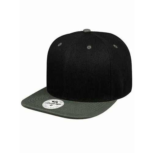 Бейсболка Street caps, размер 54/60, черно-серый