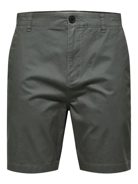 Обычные брюки чинос SELECTED HOMME, серый