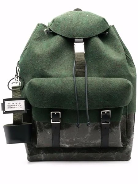 Maison Margiela textured printed backpack