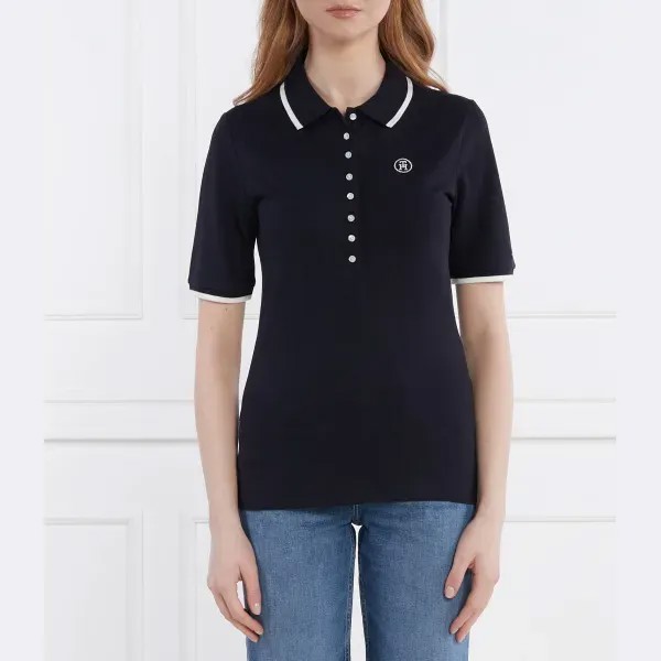 Рубашка-Поло приталенного кроя Tommy Hilfiger, синий