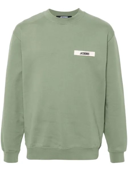 Jacquemus толстовка Le Толстовка из хлопка Gros Grain, зеленый