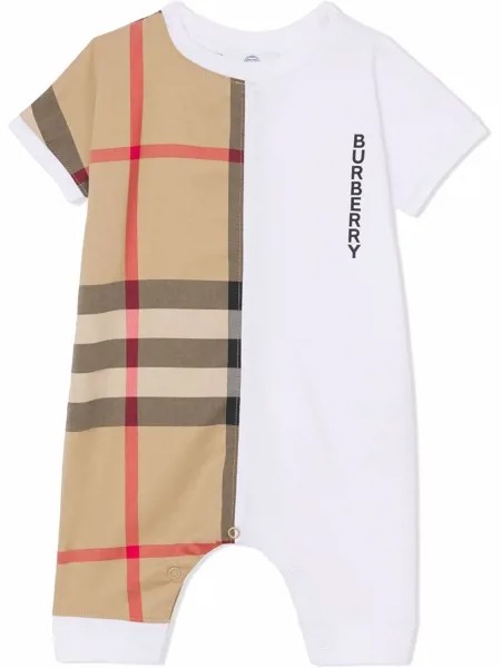 Burberry Kids комбинезон в клетку Vintage Check